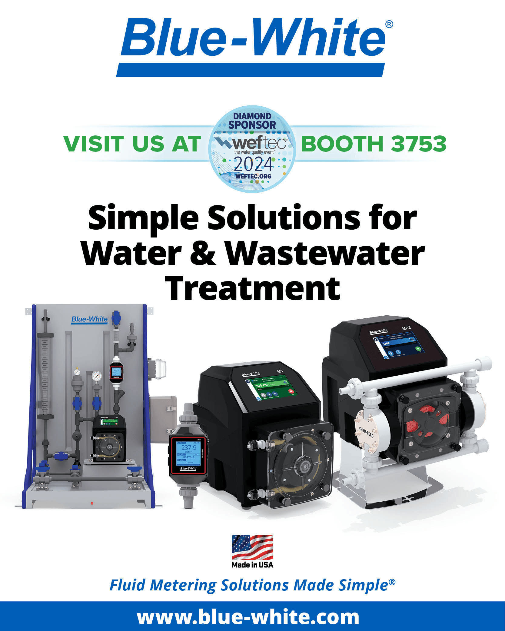 WEFTEC 2024 BlueWhite Industries